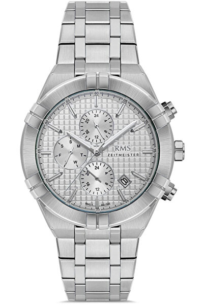RMS Zeitmeister Rms.1.Ag1542.01 Functions Active Steel Case Steel Band 5 Atm ...