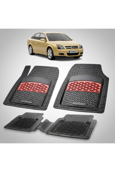 TEAMCAR Συμβατά πατάκια δαπέδου Opel Vectra C 2002-2008 | Κόκκινα