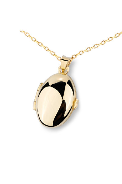 Harem Altın 14 Ayar Altın Kapaklı Madalyon Kolye HSM10038