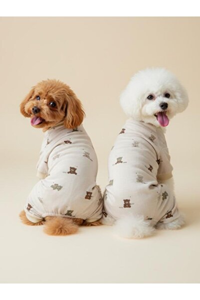 Kemique Teddy Pamuklu Köpek Tulum Pijama