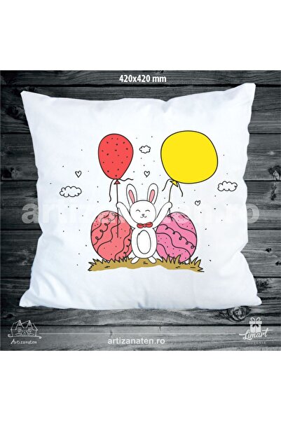 LimArt Multicolored Easter Decorative Cushion 45x45 cm - festive Easter design