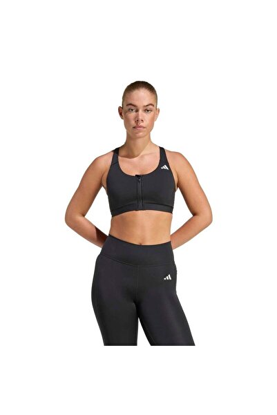 adidas Women's Black Tights Opt Ess Zip Ms Kb4386