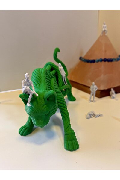 Soyut Kedi Figürü 3D Baskı Dekor