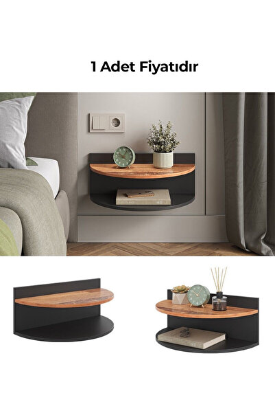 Kuzeylina Duvara Monte Yarım Ay Lüx Komodin 45x25x25 cm 1 Adet