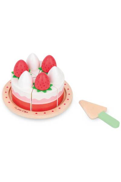 Ket Toys Малка дървена ягодова торта (L40246)