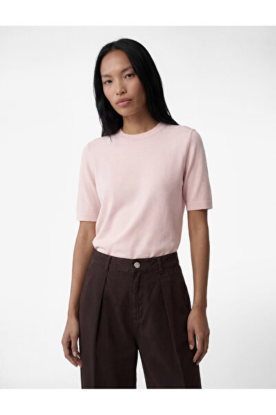 Koton Pulover tricot cu mânecă scurtă cu decolteu