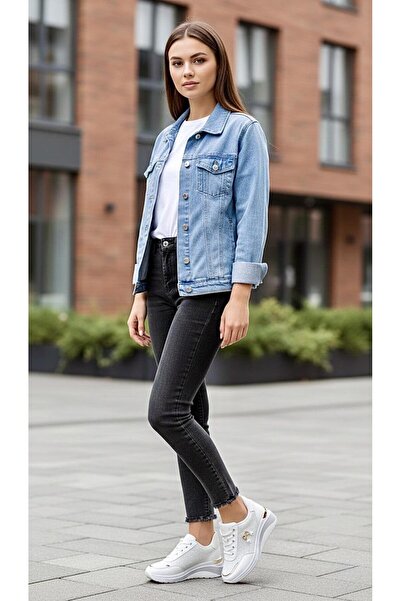 PUNTO 333113 Glittery Stone Heeled Sports Shoes'Heel 6 cm'