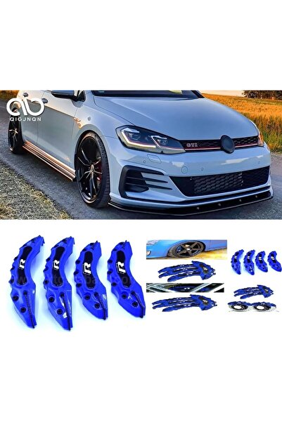 X POWER TUNİNG Vw Golf 7 2012- 17.18.19 Jant Uyumlu Mavi 4.lü R Kaliper Kapagı