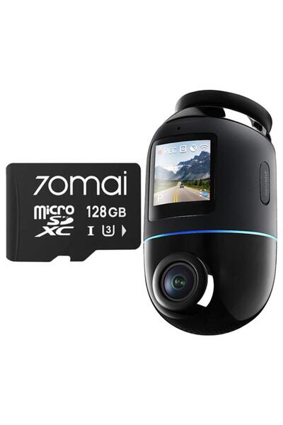 70MAİ Dash Cam Omni X800 4K 360° GPS, 1.4" IPS, Wi-Fi 6, Voice, 128GB