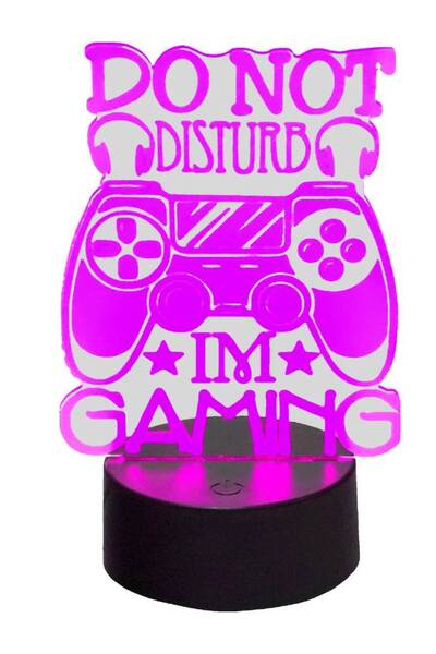 char Lampă LED 3D MECHARITE Don't Disturb