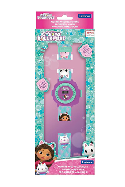 LEXIBOOK Проекционен часовник „Къщичка за кукли на Габи“ (DMW050GDH)