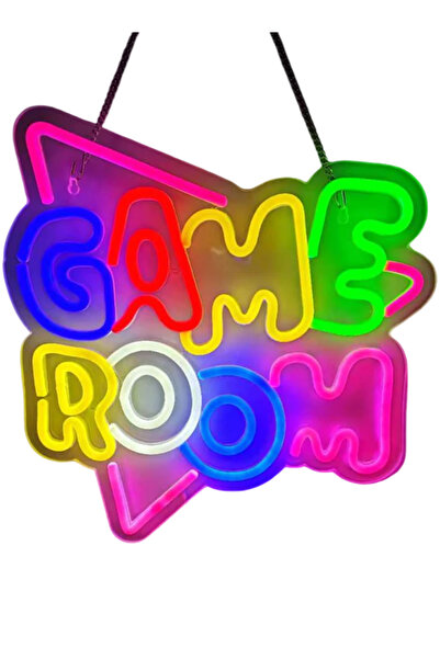 char Lampă neon LED RGB MECHARITE pentru cameră de jocuri