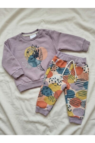 Sabi Artistic Graphic Print and Abstract Patterned Flexible Baby Top and Bott...