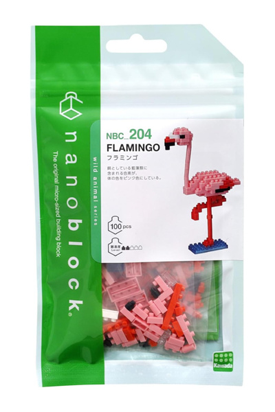 Bandai Namco Bandai Nanoblock Animal Pink Flamingo Bloc de construcție (NBC204)