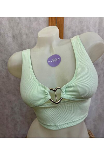 Bee Glow Women's Crop Top with Removable Pads, Bustier Blouse