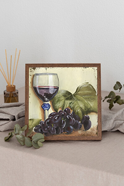 Dekorsiahome Τετράγωνος πίνακας με ξύλινο πλαίσιο TK3525