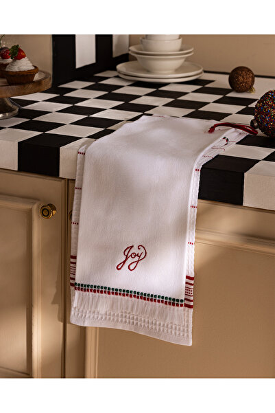 Madame Coco Rumeur 2-Piece 100% Cotton Kitchen Towel Set - White