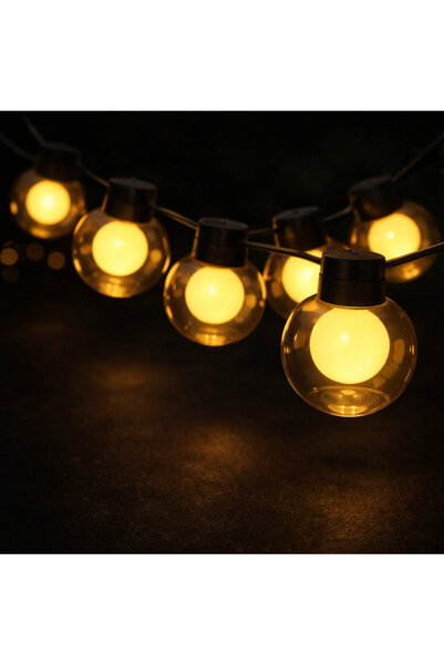 proled LED Globe Light Garland 10m, 20 Matte Bulbs, IP44, 220V