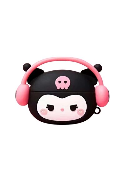 Mi7a Airpods Pro 3. Nesil Uyumlu Kuromi Kulaklık Figürlü Koruyucu Kılıf