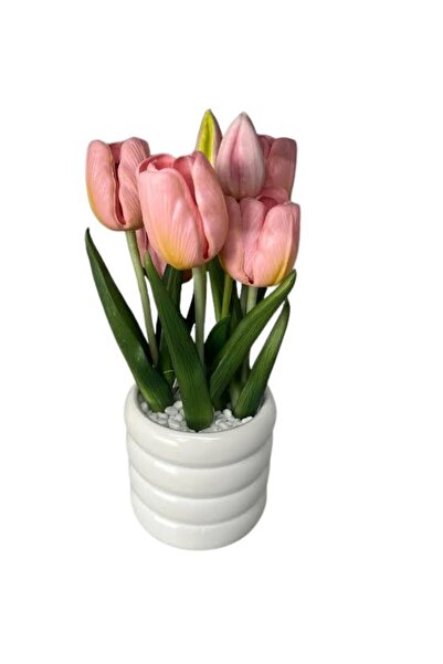 Noname Artificial tulips in a pot 31 cm, PINK