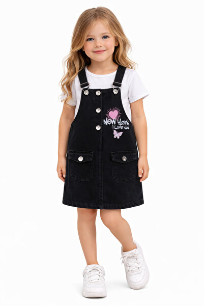 Bilge Trend МОМИЧЕТА 3-7 ГОДИНИ ЧЕРНА ДЪНКИЯКЕТА NEW YORK