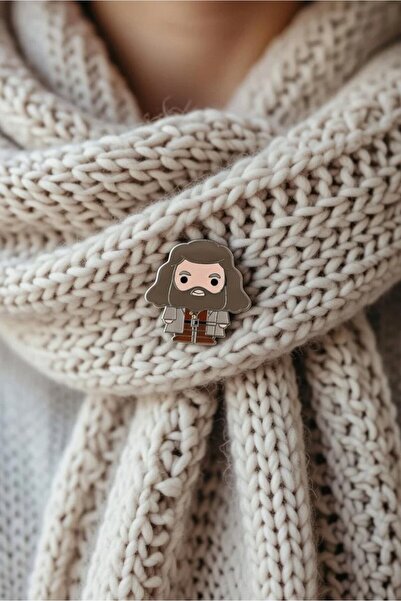 TOYFEST شارة هاري بوتر هاجريد مقاس 3.5×2.5 سم، شارة معدنية مرخصة للتعليق على ...