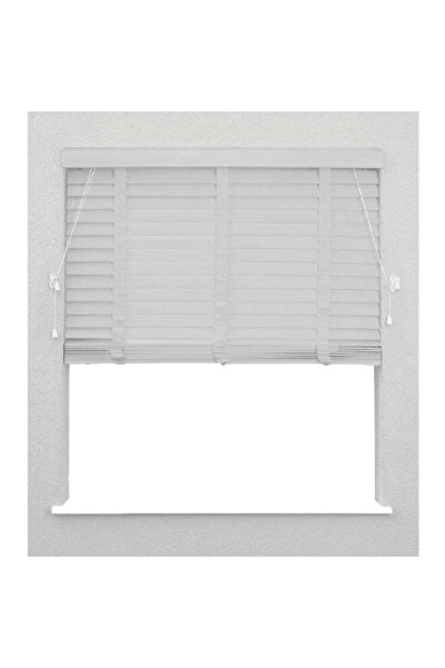 micasa Fauxwood String Control Venetian Blind White 5 x 150 x 180 cm