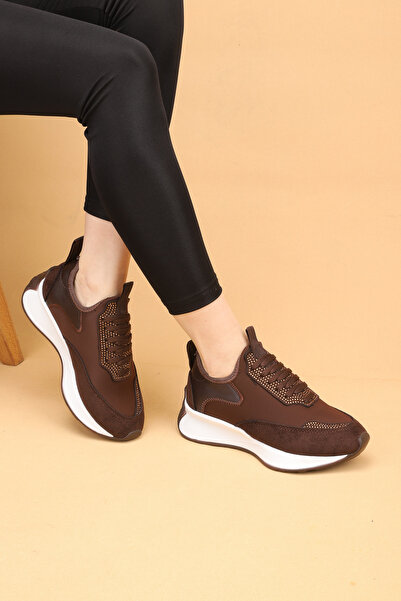 layki Cena Brown Luxury Suede Women's Daily Walking Shoes