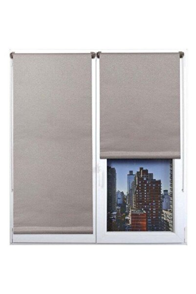 Luance High Quality Textured Blackout Roller Blinds Taupe 150 x 180 cm