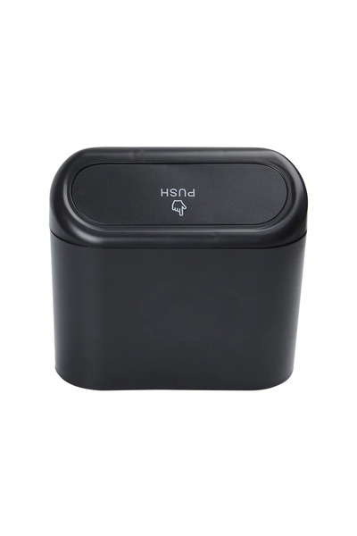 zola Litter bin for car, plastic, push up lid, 13.5 x 15.5 x 8 cm, plastic, b...