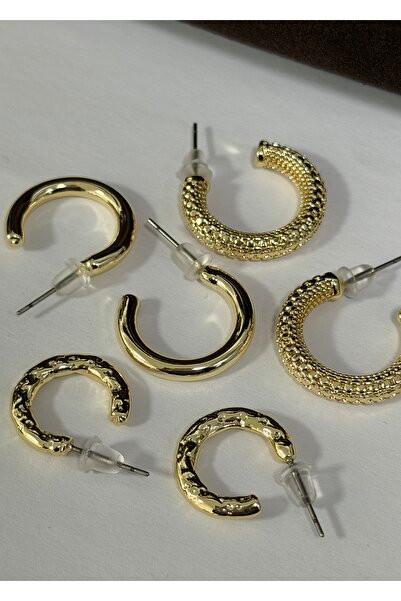 KİLİGİSTANBUL Set of 6 Knitted Earrings