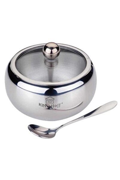 Kinghoff Stainless Steel Sugar Bowl with Lid