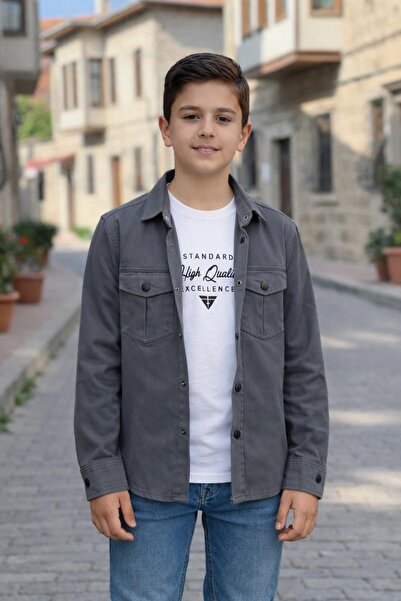 Pina Kids Boy's Snap-On Shirt T-Shirt Top Set