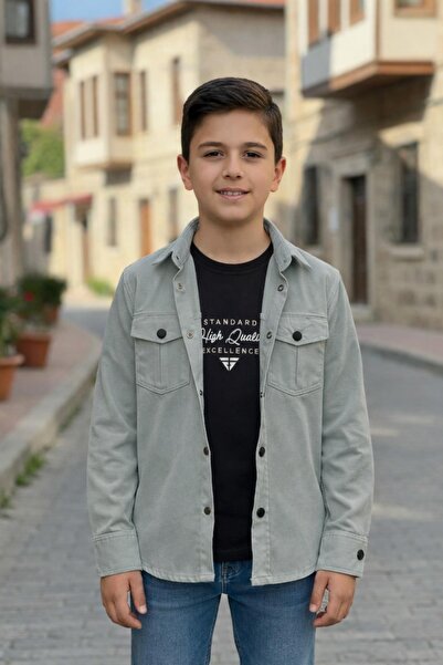 Pina Kids Boy's Snap-On Shirt T-Shirt Top Set