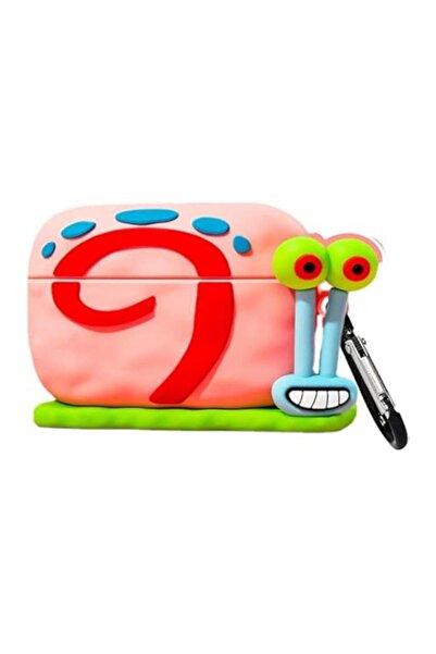 Mi7a Airpods Pro 2. Nesil Uyumlu Sponge Bob Salyangoz Gary Figürlü Koruyucu K...