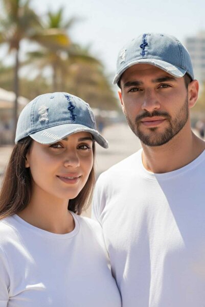 Aware Time Unisex Özle Yıkama Τζιν Καπέλο