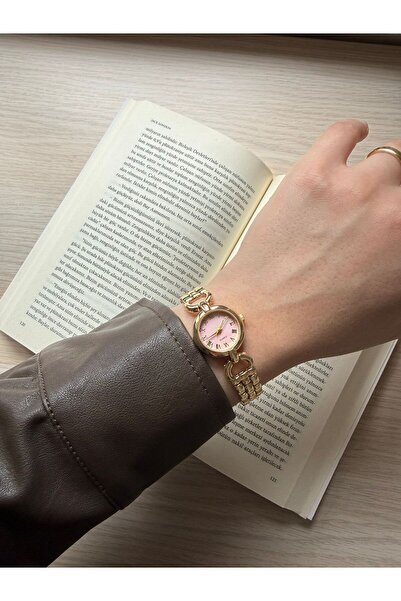 rubsey Retro Minimal Metal Band Vintage Women Wristwatch Round Case