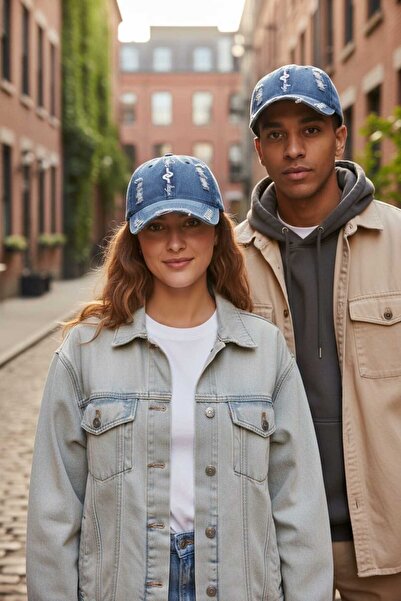 Aware Time Unisex Özle Yıkama Τζιν Καπέλο