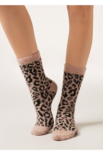 Calzedonia Forest Patterned Fur-Look Socks
