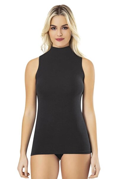 Tutku 3 Pieces Elite Elastane Zero Sleeve Turtleneck Undershirt 2204