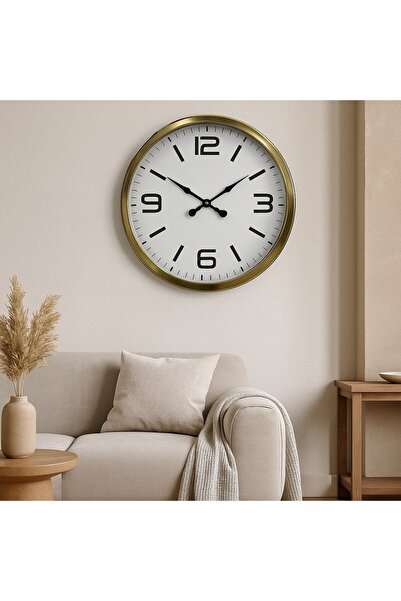 Lunaev 60 cm Gold Metal Decorative Wall Clock