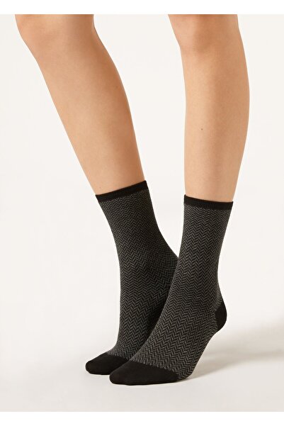 Calzedonia Herringbone Motif Short Socks