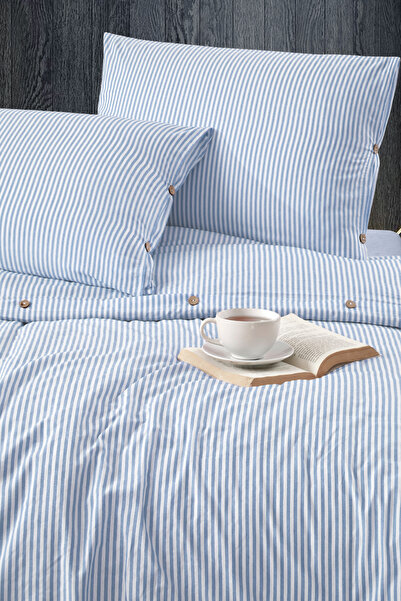 Schlange 200 X 220 cm Yarn Dyed Cotton Buttoned Double Duvet Cover Set