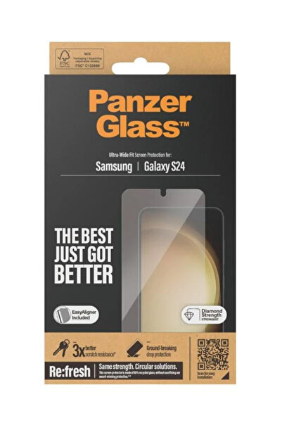 Panzer Glass Προστατευτικό οθόνης PanzerGlass για Galaxy S24 Ultra-Wide Fit wA