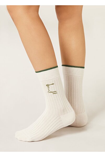 Calzedonia Italian Style Embroidered Socks