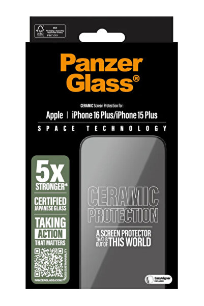 Panzer Glass Κεραμική προστασία οθόνης PanzerGlass για iPhone 16 Plus με εξαι...