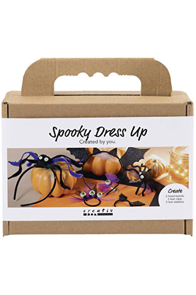 Creativ Company Мини комплект за занаяти Spooky Dress-Up Ленти за коса Щипки ...