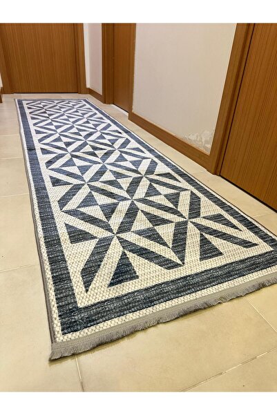 MODKLAS DOKUMA TABAN BAMBU YOLLUK Yumuşak Sıcak Dokulu Kısa Tüylü ve Kaymaz T...