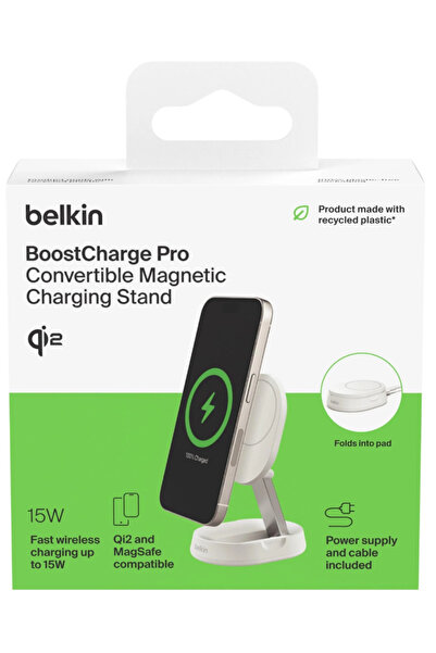 Belkin Suport de încărcare magnetic Boost Charge QI2 15W, alb
