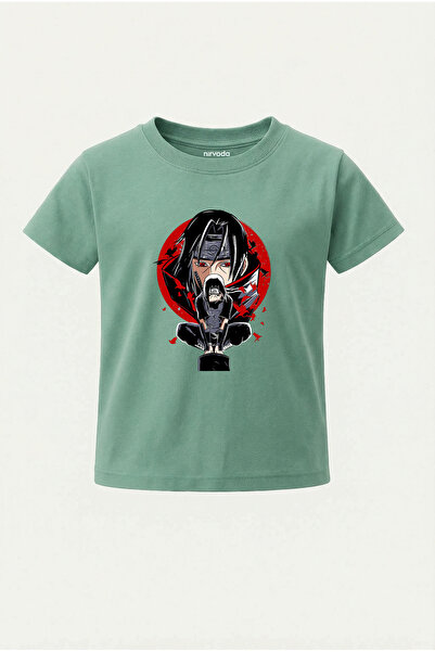 nirvoda تي شيرت للأطفال مطبوع عليه إيتاتشي ناروتو تي شيرت للأطفال
